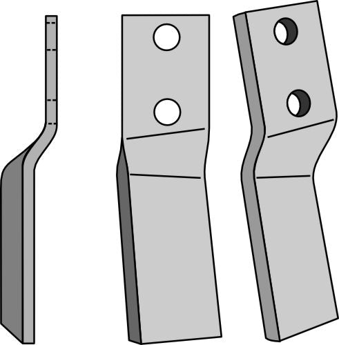 Rotationspinne 235x60 mm, vänster