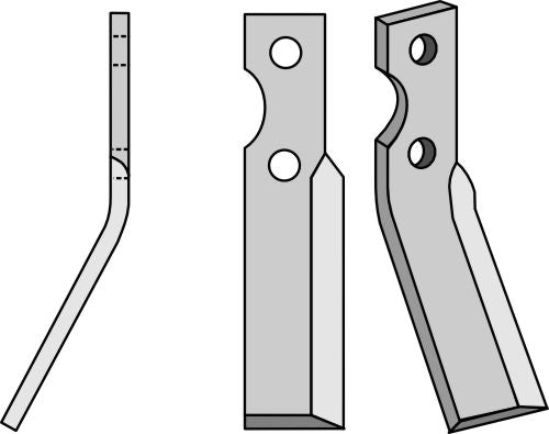 Rotationspinne 215x35 mm, vänster