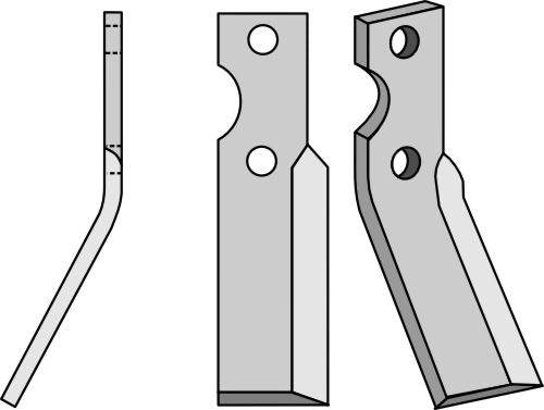 Rotationspinne 305x50 mm, vänster