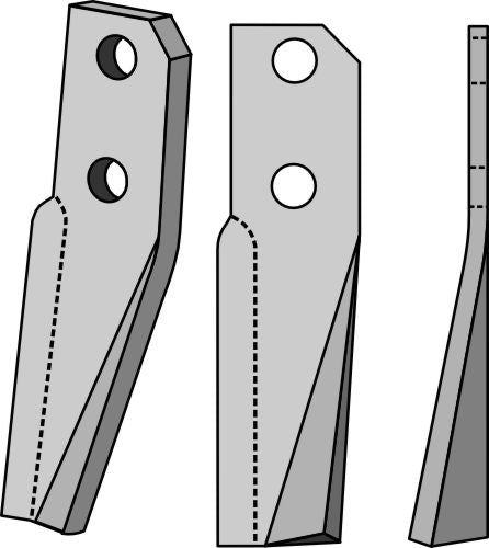 Rotationspinne 230x60 mm, höger