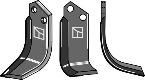 Blad 185 x 90 mm, höger – hårdmetallbelagt