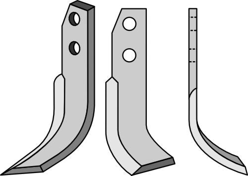 Blad 233 x 70 mm, höger