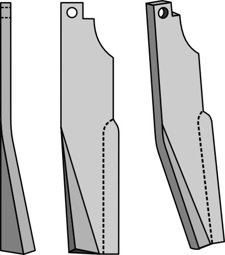 Rotationspinne 260x50 mm, vänster