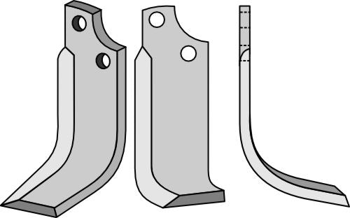 Blad 257 x 90 mm, höger