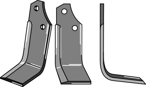 Blad 230 x 90 mm, höger