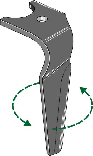 Tand för rotorharvar 315 mm, vänster