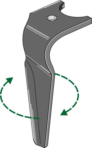 Tand för rotorharvar 315 mm, höger