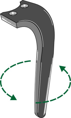 Tand till rotorharv 310 mm, vänster