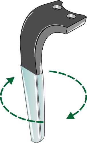 Tand till rotorharv (DURAFACE) 310 mm, höger