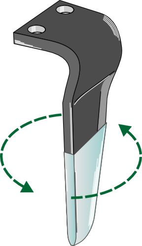 Tand för rotorharvar (DURAFACE) 300 mm, vänster