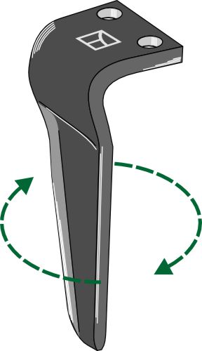 Tand för rotorkultivator 300 mm, höger