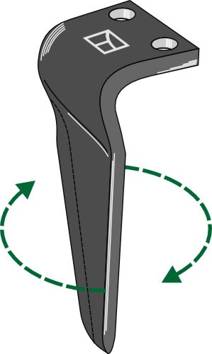 Tand för rotorharvar 280 mm, höger