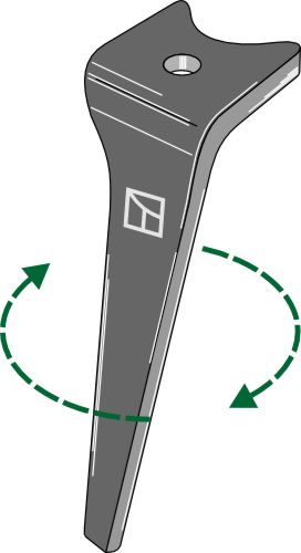 Tand för rotorharvar 415 mm, höger