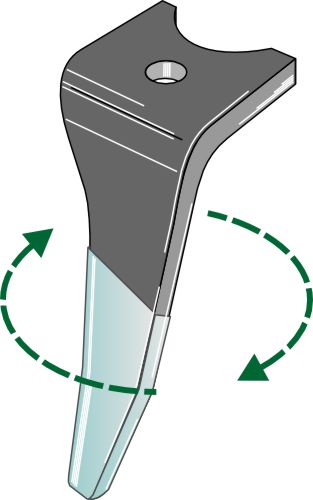 Tand för rotorharvar (DURAFACE) 330 mm, höger