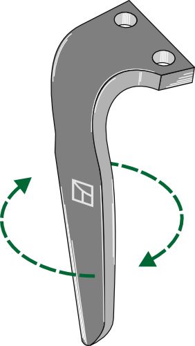 Tand för rotorkultivator 300 mm, höger