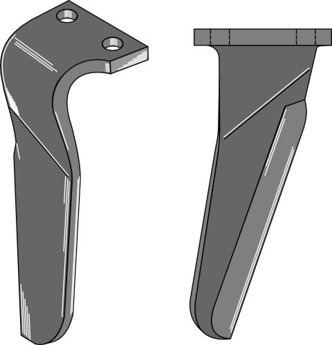 Tand till rotorharv, höger