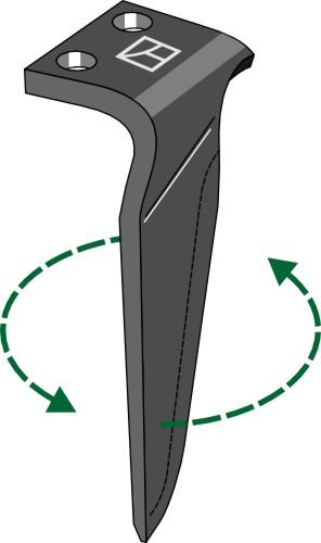 Tand till rotorharv, vänster