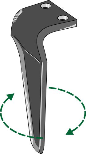 Tand till rotorharv, höger