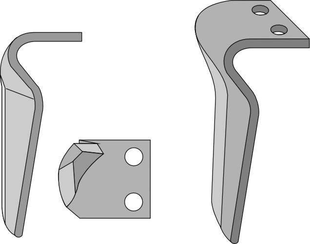 Tand för rotorharvar 260 mm, höger