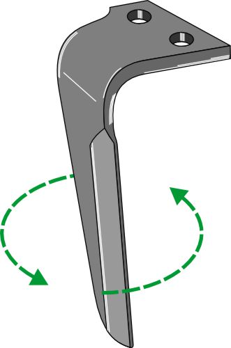 Tand till rotorharv, vänster