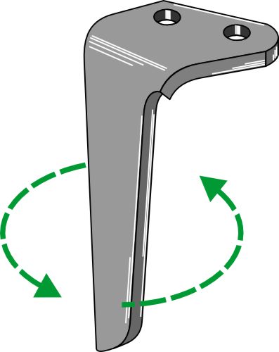 Tand till rotorharv, vänster