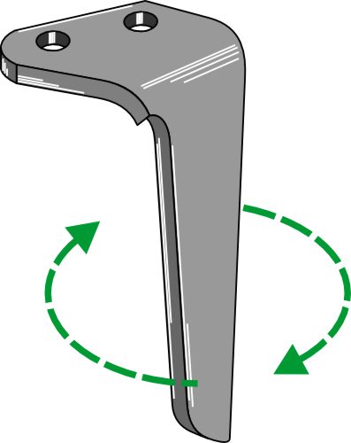 Tand till rotorharv, höger