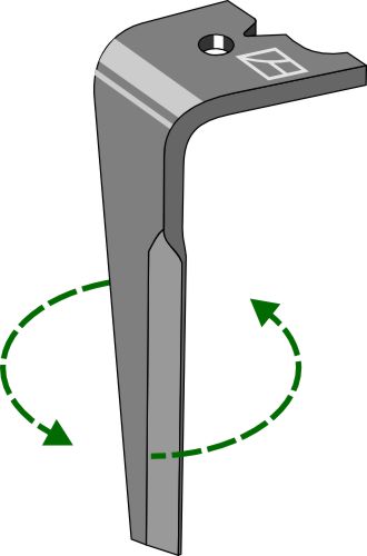 Tand till rotorharv 330 mm, vänster