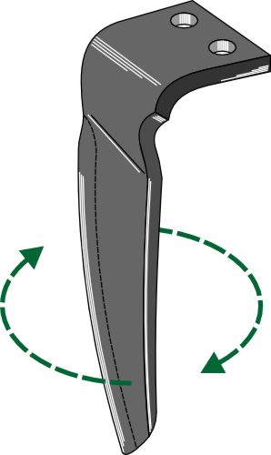 Tand till rotorharv 310 mm, höger