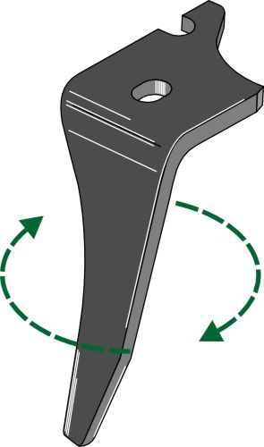 Tand för rotorharvar 325 mm, höger