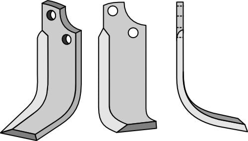 Blad 185 x 60 mm, höger