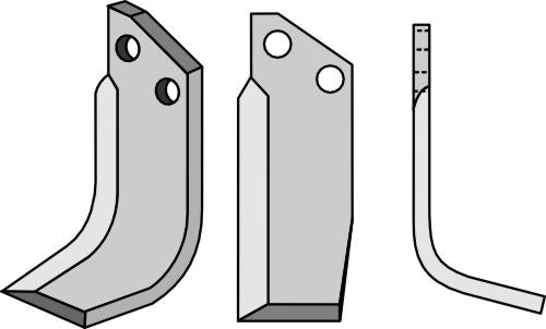 Blad 160 x 40 mm, höger